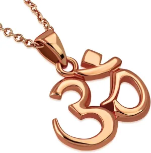 My Daily Styles AUM OM Pendant Necklace - Stainless Steel Yoga Symbol, Sanskrit Ohm Amulet Jewelry, Meditation, Women's Pendant | Necklace Gift