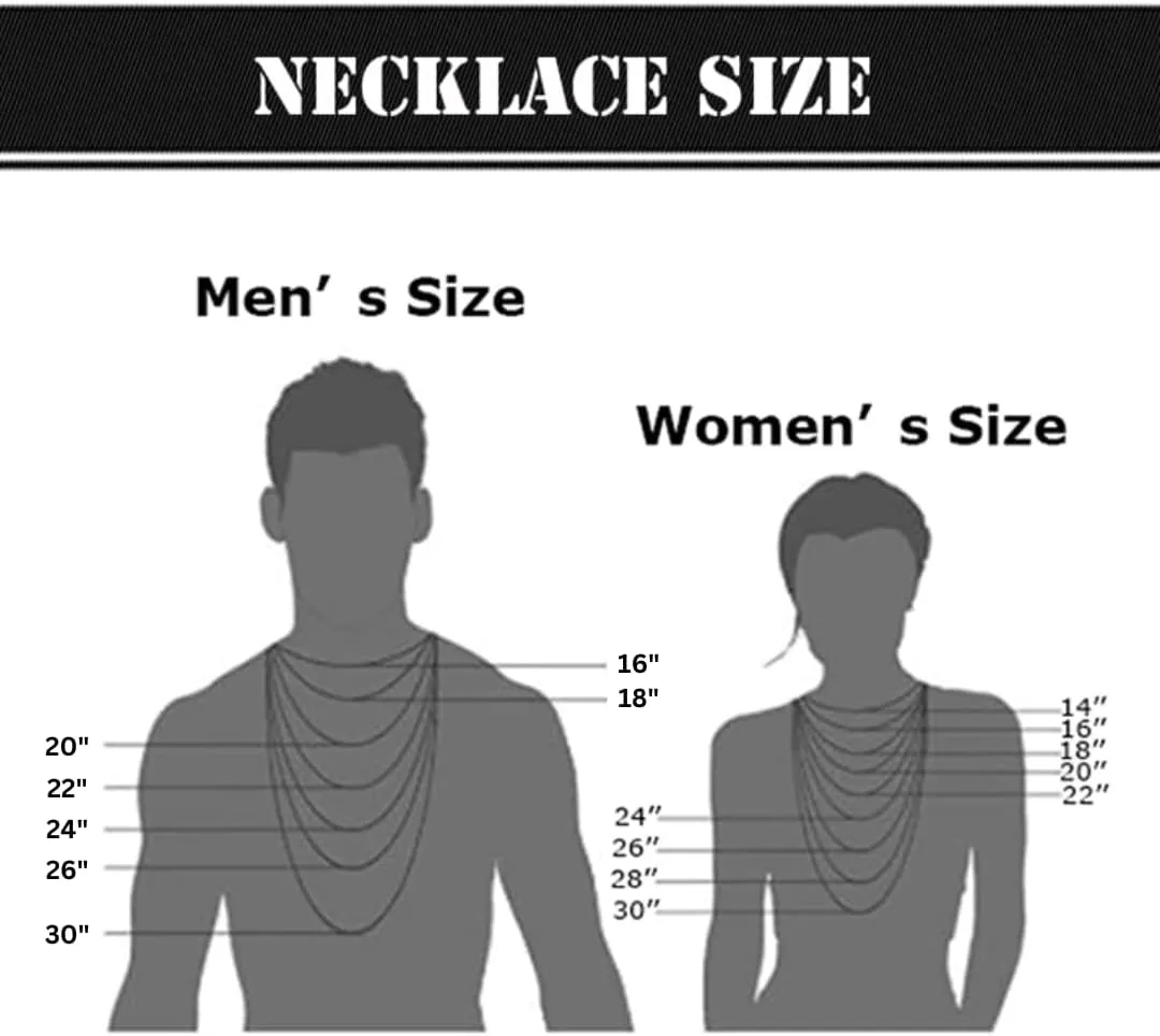 N-Made Beautiful Hip Hop Never Give Up Iced Out Pendant Necklace, Cuban Chain Width 13mm