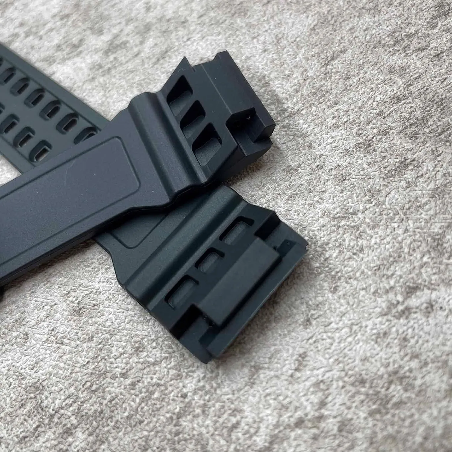 Natural Rubber Strap/Replacement Watch Band for Casio men's G-Shock Master of G Mudmaster Twin Sensor Sports Watch GG-1000/ GWG-100/ GSG-100 Series Watch Strap