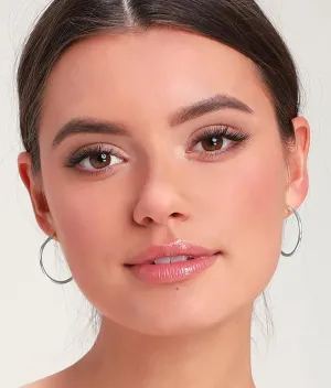 OOOPEL 30mm 925 Sterling Silver Hoop Earrings for Women 30mm Gold Hoops Earrings Hypoallergenic Lightweight Large Hoop Earrings Women Jewelry Gifts