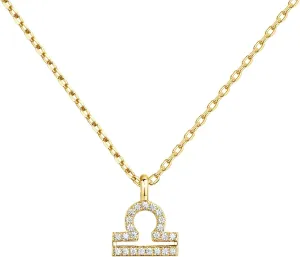PAVOI 14K Gold Plated Cubic Zirconia Astrology Necklaces for Women - Zodiac Pendant Jewelry Gifts - Zodiac Sign Pendant Necklaces