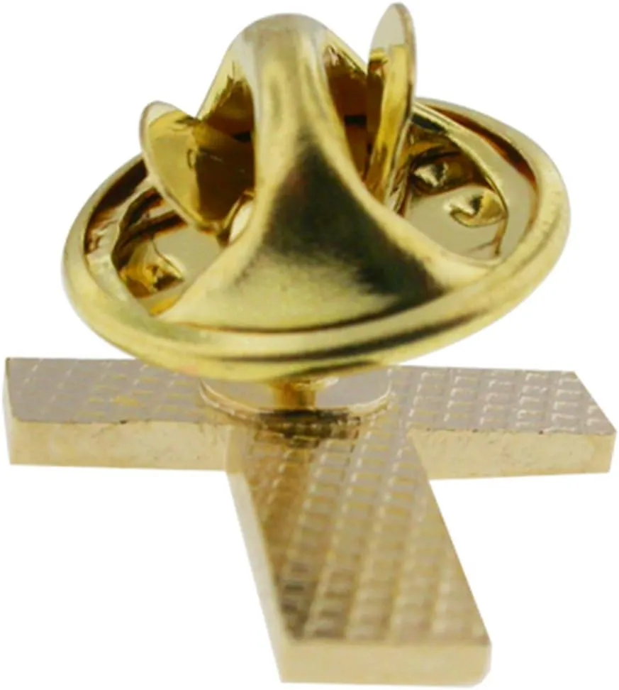 PinMart's Stained Glass Cross Religious Church Enamel Lapel Pin