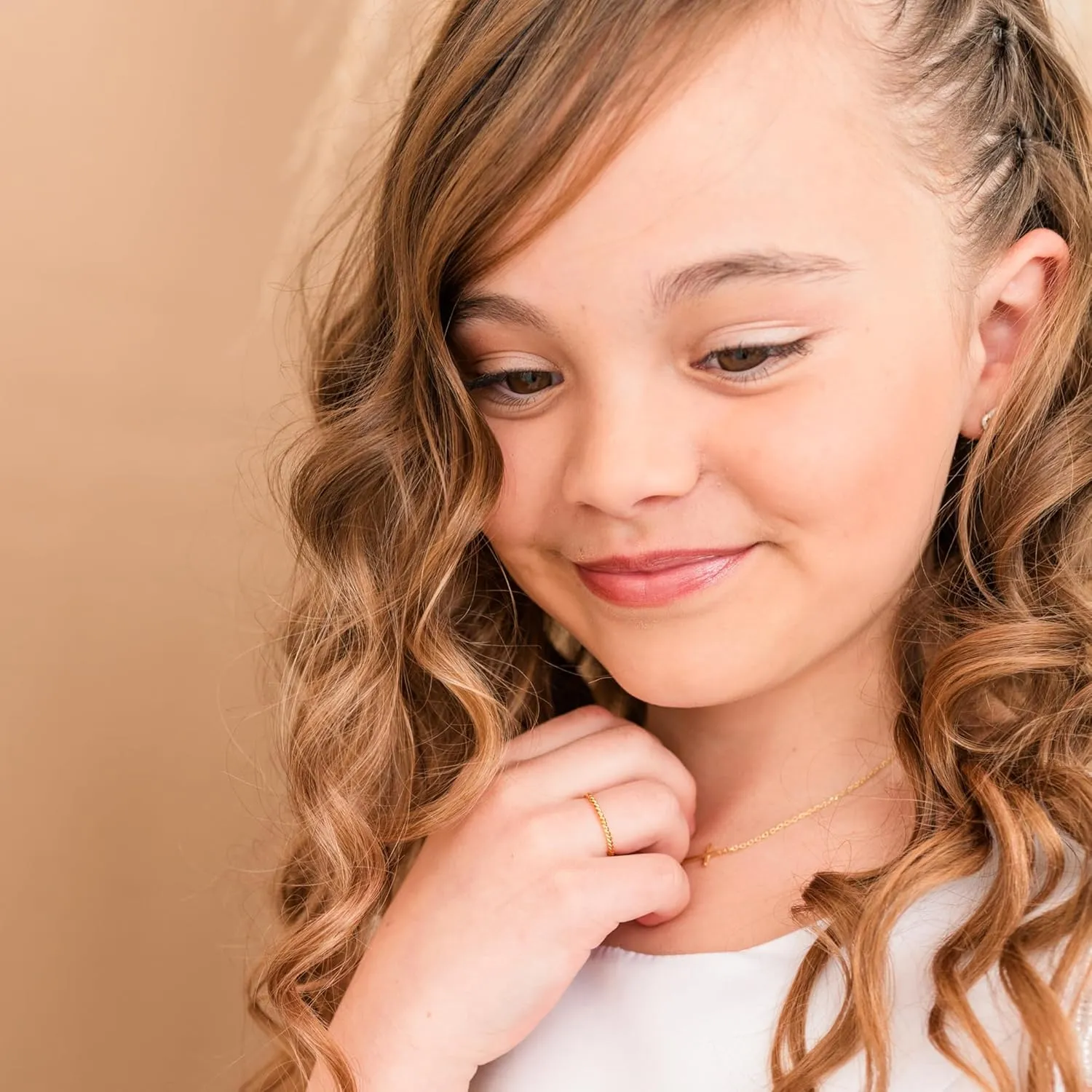 Precious Pieces Sterling Silver or 14K Gold-Plated Baby Ring, Twisted or Plain 2mm Band for Babies, Toddlers, Kids or Women