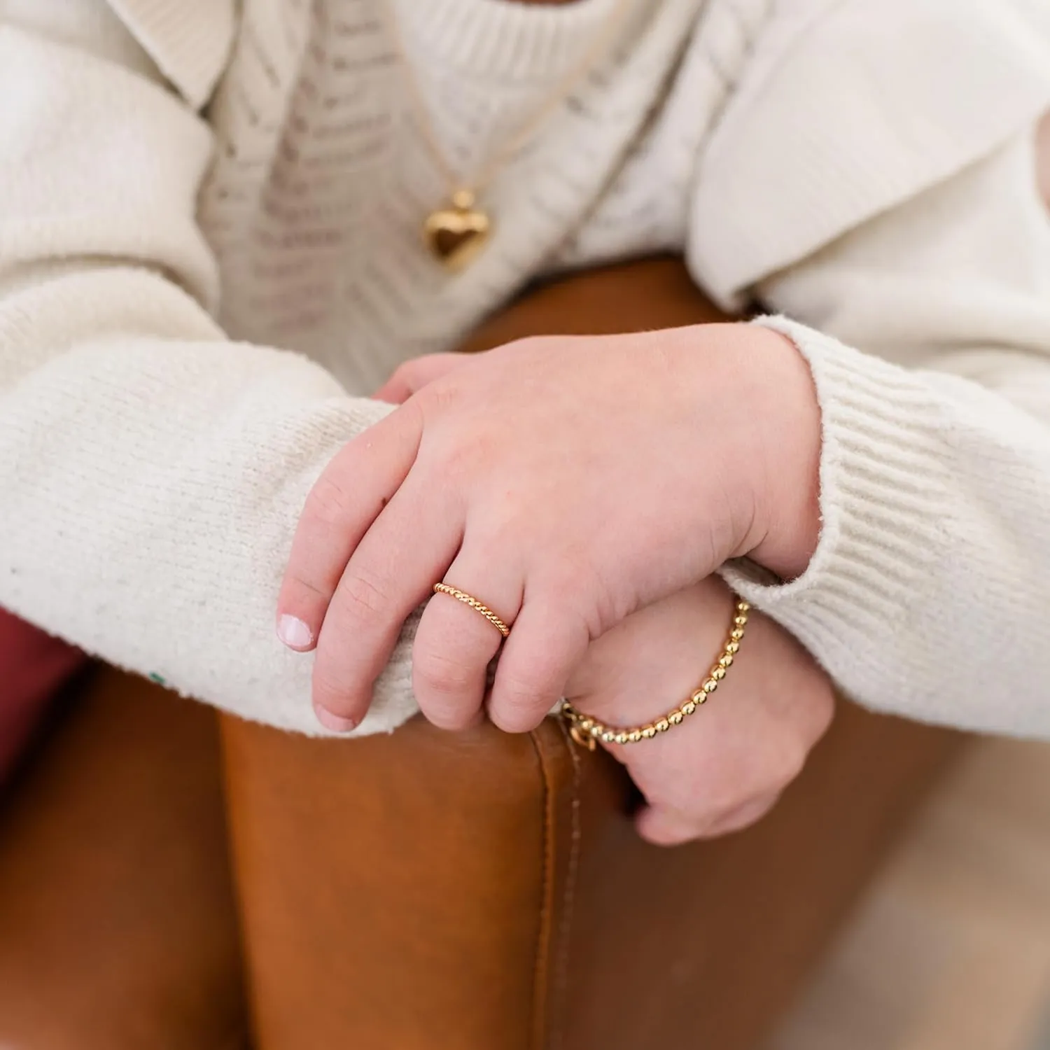 Precious Pieces Sterling Silver or 14K Gold-Plated Baby Ring, Twisted or Plain 2mm Band for Babies, Toddlers, Kids or Women
