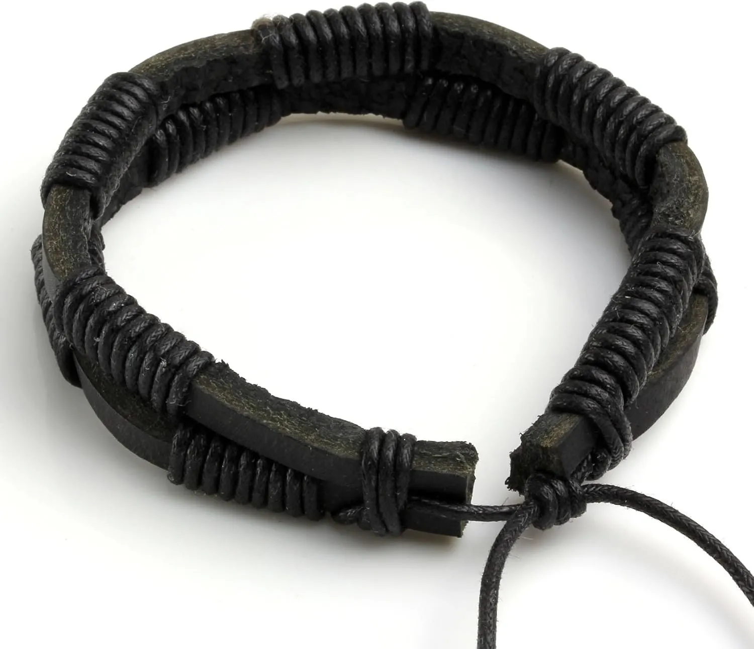 Punk Gothic Leather Bracelet for Men Women Spike Cuff Bangle Cross Bracelet Adjustable Goth Jewelry