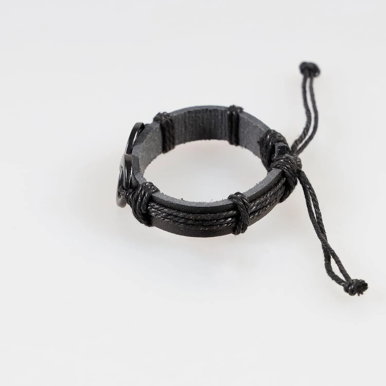 Punk Gothic Leather Bracelet for Men Women Spike Cuff Bangle Cross Bracelet Adjustable Goth Jewelry