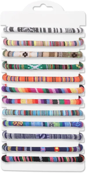 Raicegs 12PCS Friendship String Bracelets for Teen Women Man Boho Surfer Beach Bracelets Anklets Set Handmade Bracelets Bulk Jewelry for Women Man