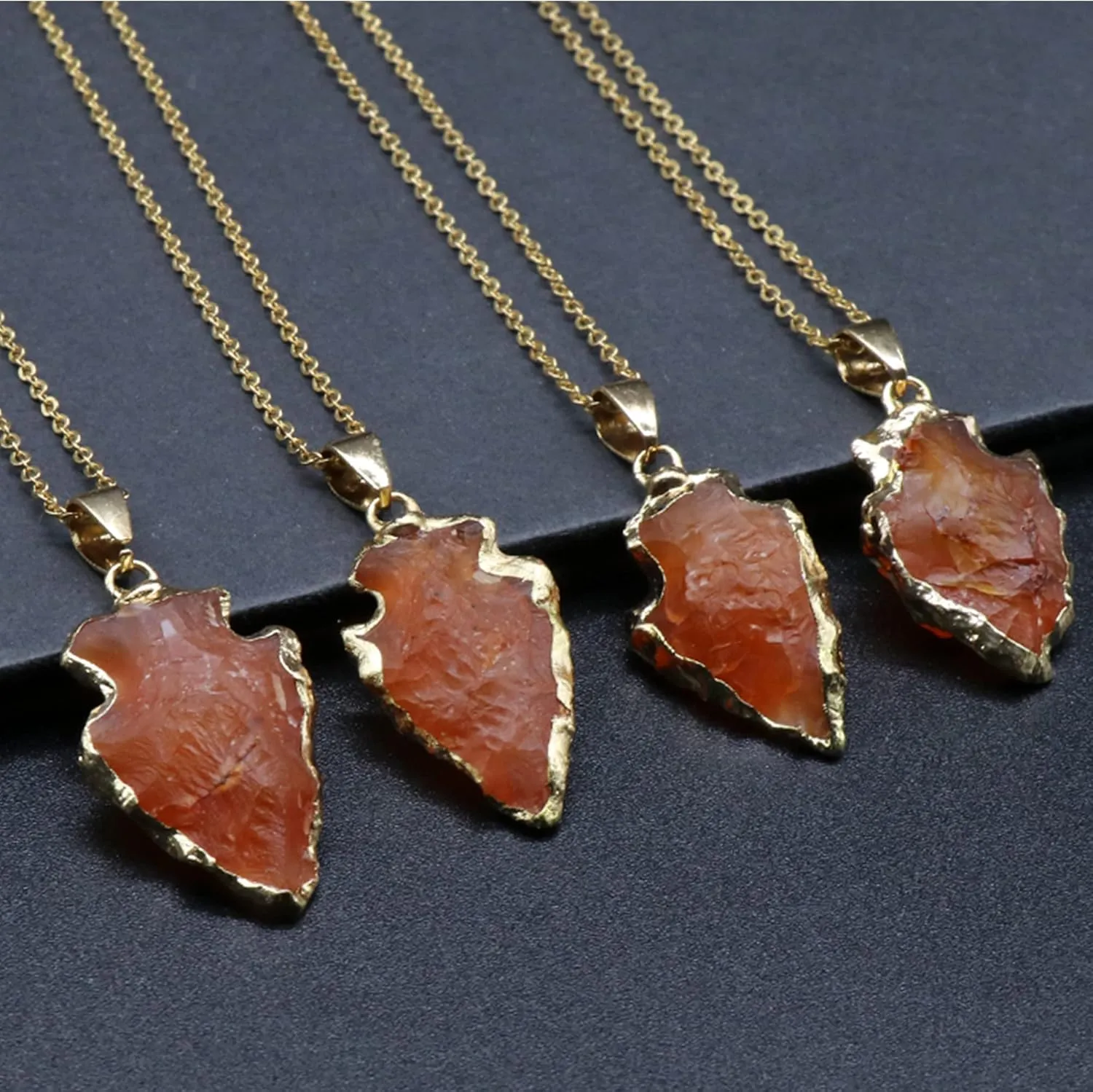 Real Carnelian Crystal Necklace Valentine's Day Gifts for Women Raw Gemstone Chakra Healing Stones Genuine Red Crystal Pendant Energy Spiritual Jewelry, USA