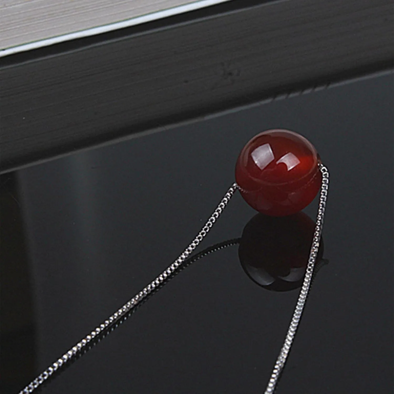 Real Carnelian Crystal Necklace Valentine's Day Gifts for Women Raw Gemstone Chakra Healing Stones Genuine Red Crystal Pendant Energy Spiritual Jewelry, USA