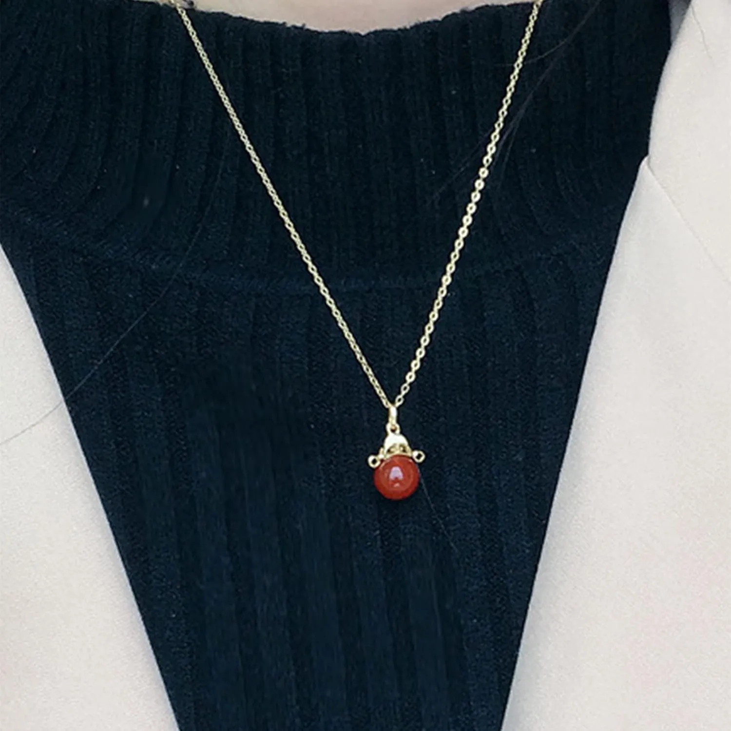 Real Carnelian Crystal Necklace Valentine's Day Gifts for Women Raw Gemstone Chakra Healing Stones Genuine Red Crystal Pendant Energy Spiritual Jewelry, USA