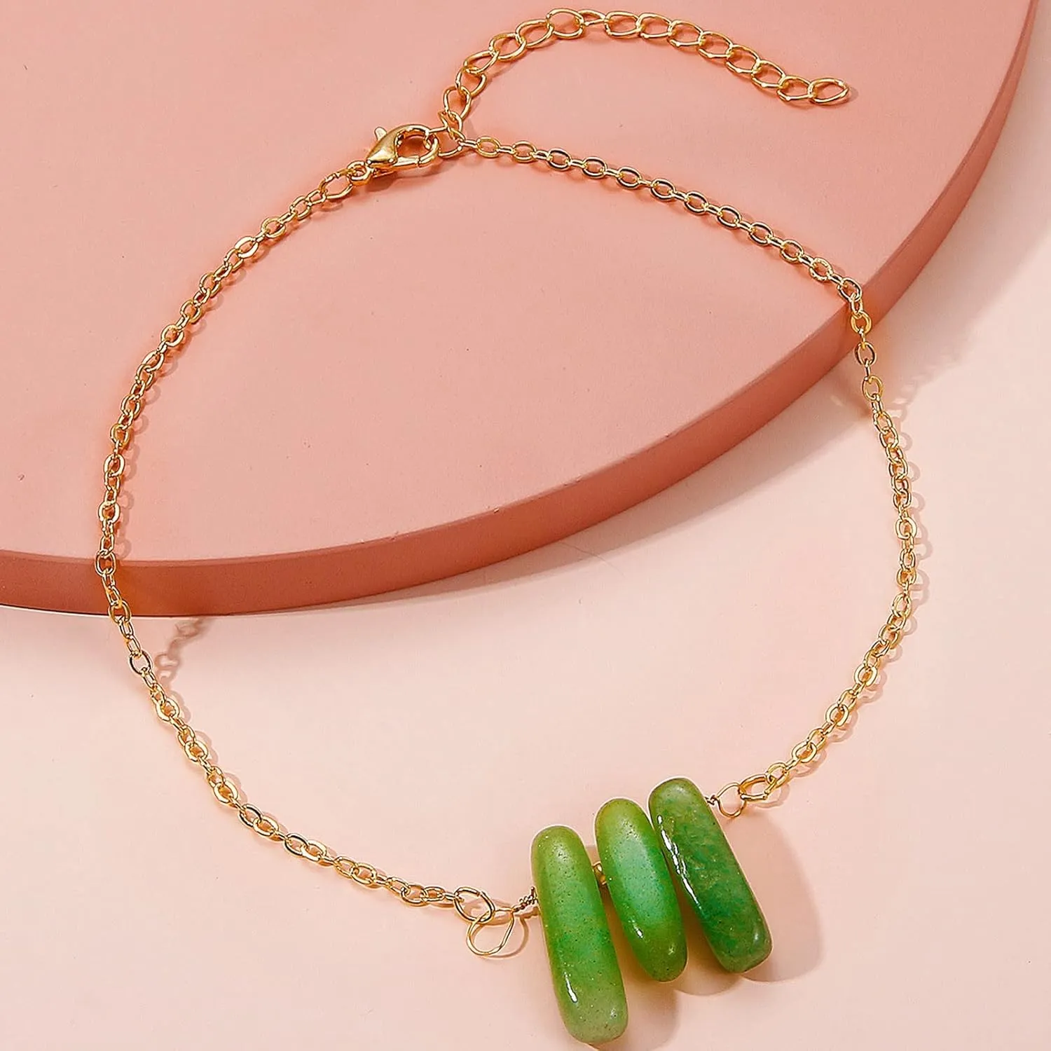 Ring Set 6-32 Boho Dance Colorful Natural Stone Pendant Single Layer Beach Anklets for Women Ring Beads Pendant Foot Chains Beach Anklets (B, One Size)