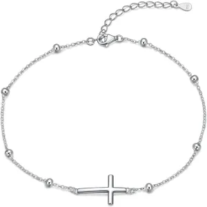 Rnivida 925 Sterling Silver Anklet for Women, Dainty Silver Ankle Bracelet for Women
