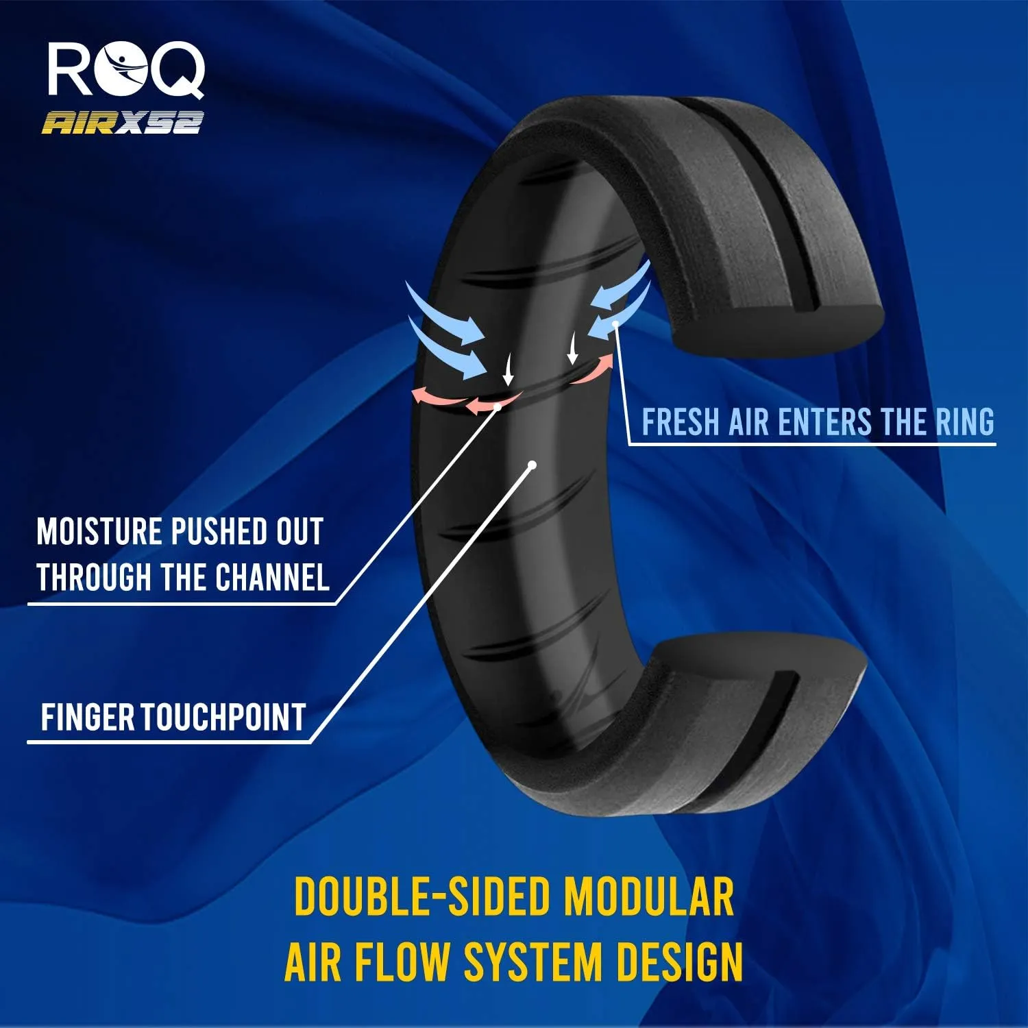 ROQ Silicone Rubber Wedding Ring for Women, Rubber Silicone Wedding Band, Bridal Jewelry Set, Anniversary Rings, Promise Ring, 5.5mm Wide 2mm Thick, Multi Packs, Multi Colors