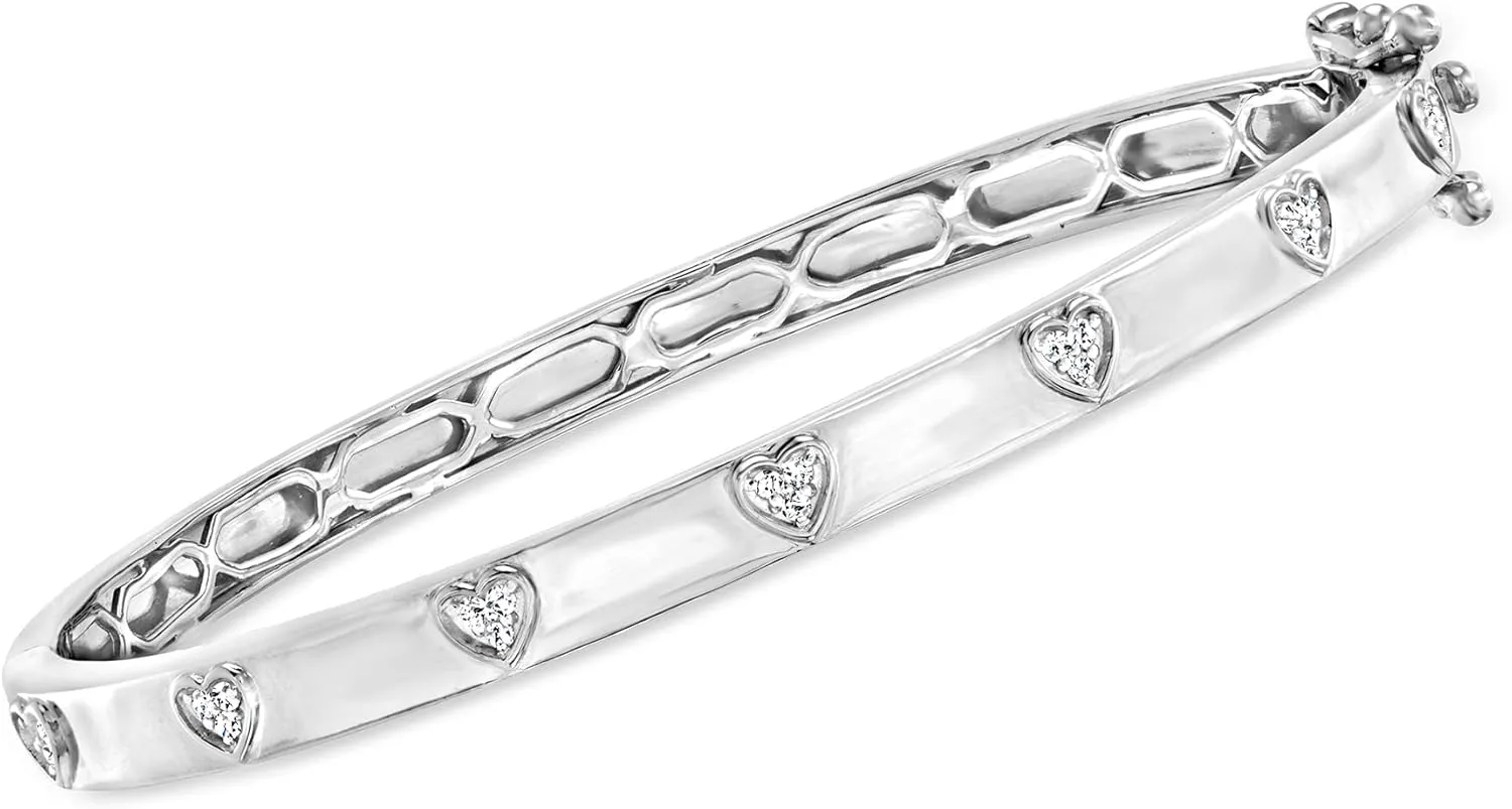 Ross-Simons "Spring Stack Set Of 5 Bangle Bracelets in Sterling Silver