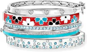 Ross-Simons "Spring Stack Set Of 5 Bangle Bracelets in Sterling Silver