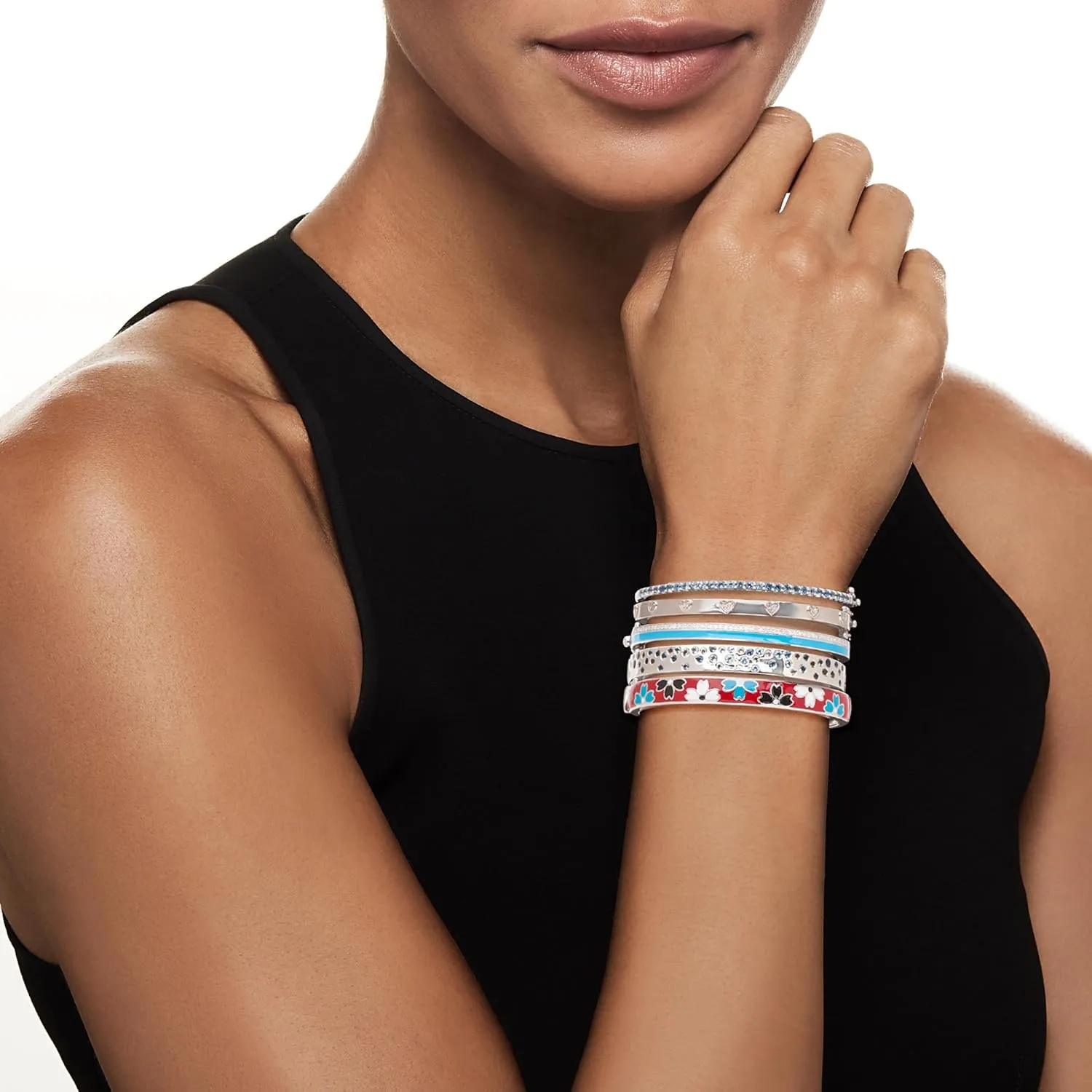 Ross-Simons "Spring Stack Set Of 5 Bangle Bracelets in Sterling Silver