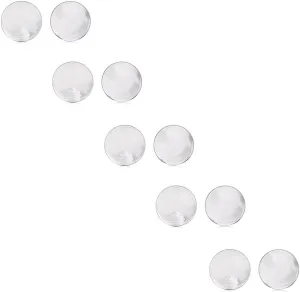 Ruifan 10PCS Clear UV Acrylic Replacement Balls Retainer Body Jewelry Piercing Barbell Parts 16G 14G