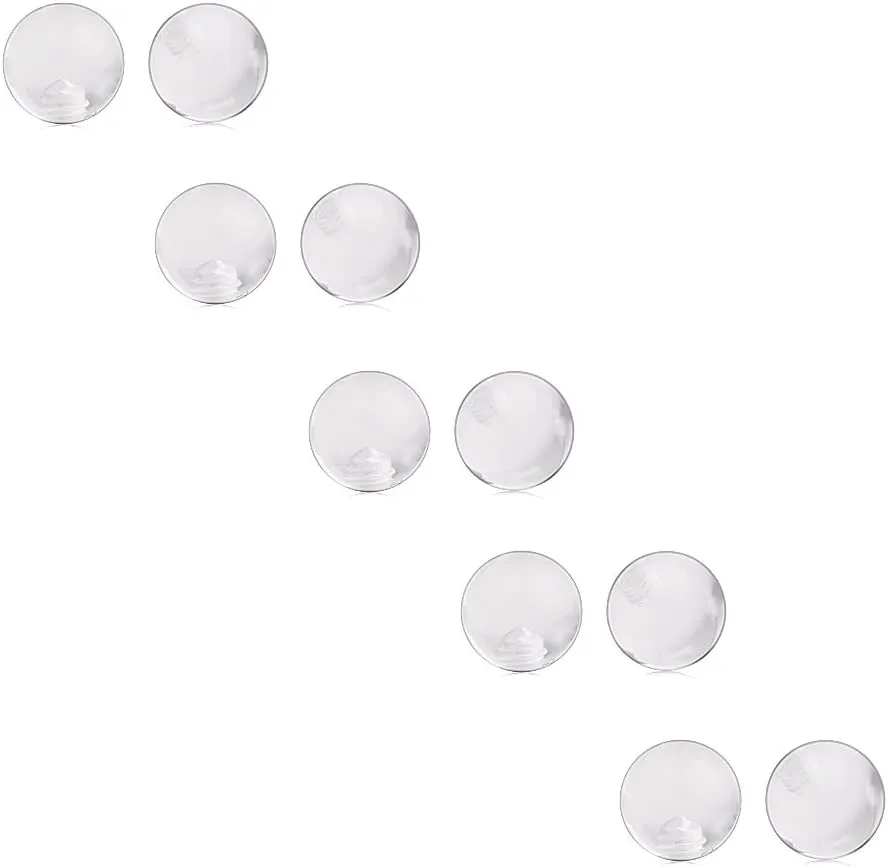 Ruifan 10PCS Clear UV Acrylic Replacement Balls Retainer Body Jewelry Piercing Barbell Parts 16G 14G