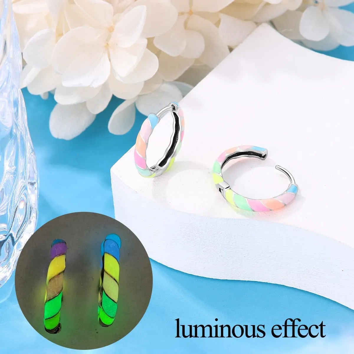 S925 Sterling Silver Earrings for Women Huggie Hoop Earrings