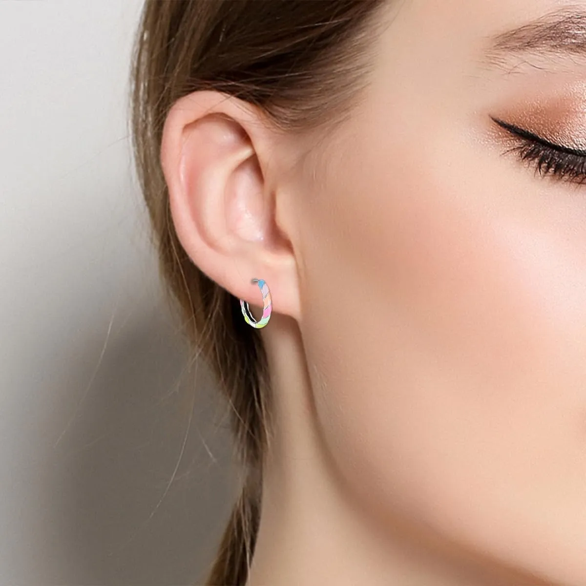 S925 Sterling Silver Earrings for Women Huggie Hoop Earrings