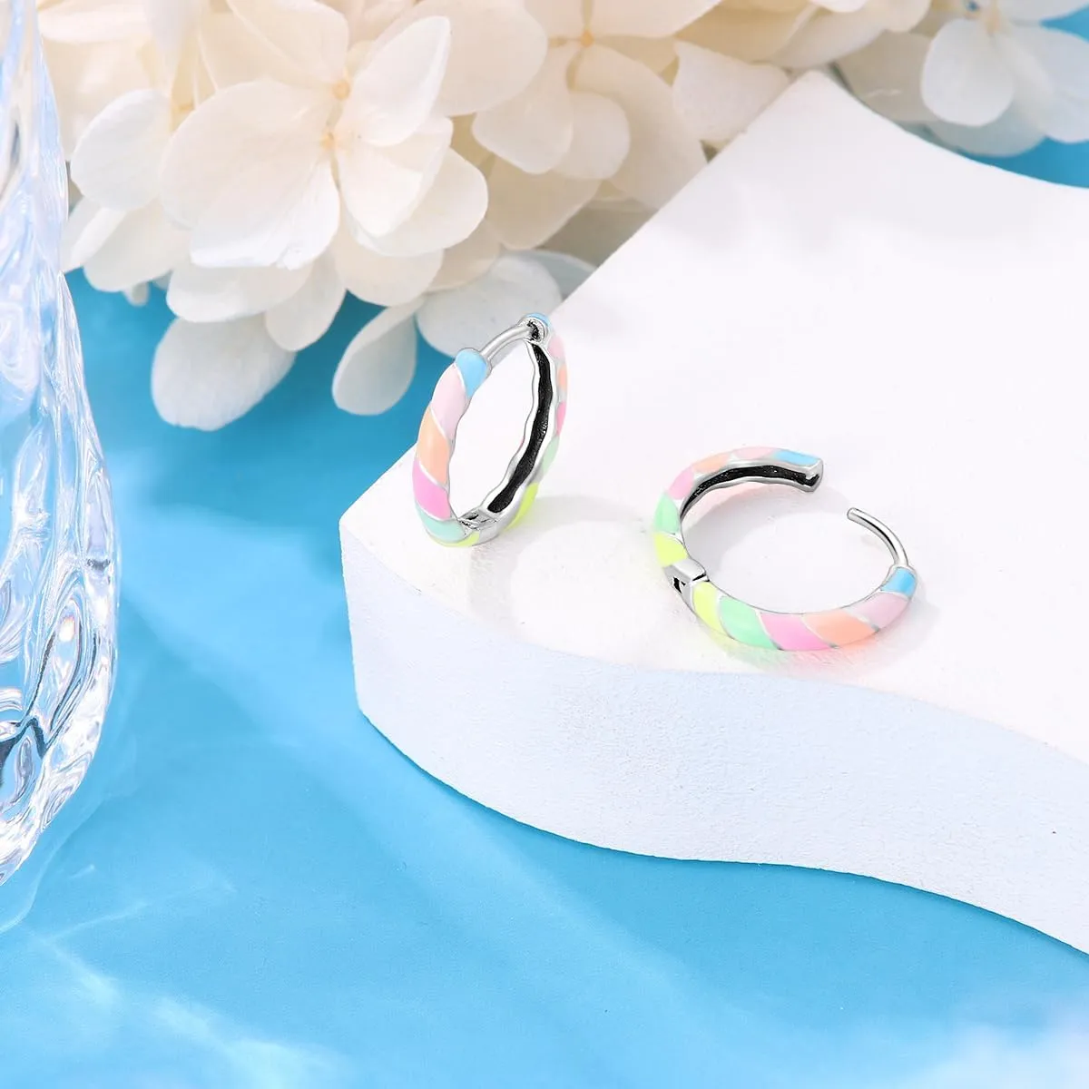 S925 Sterling Silver Earrings for Women Huggie Hoop Earrings