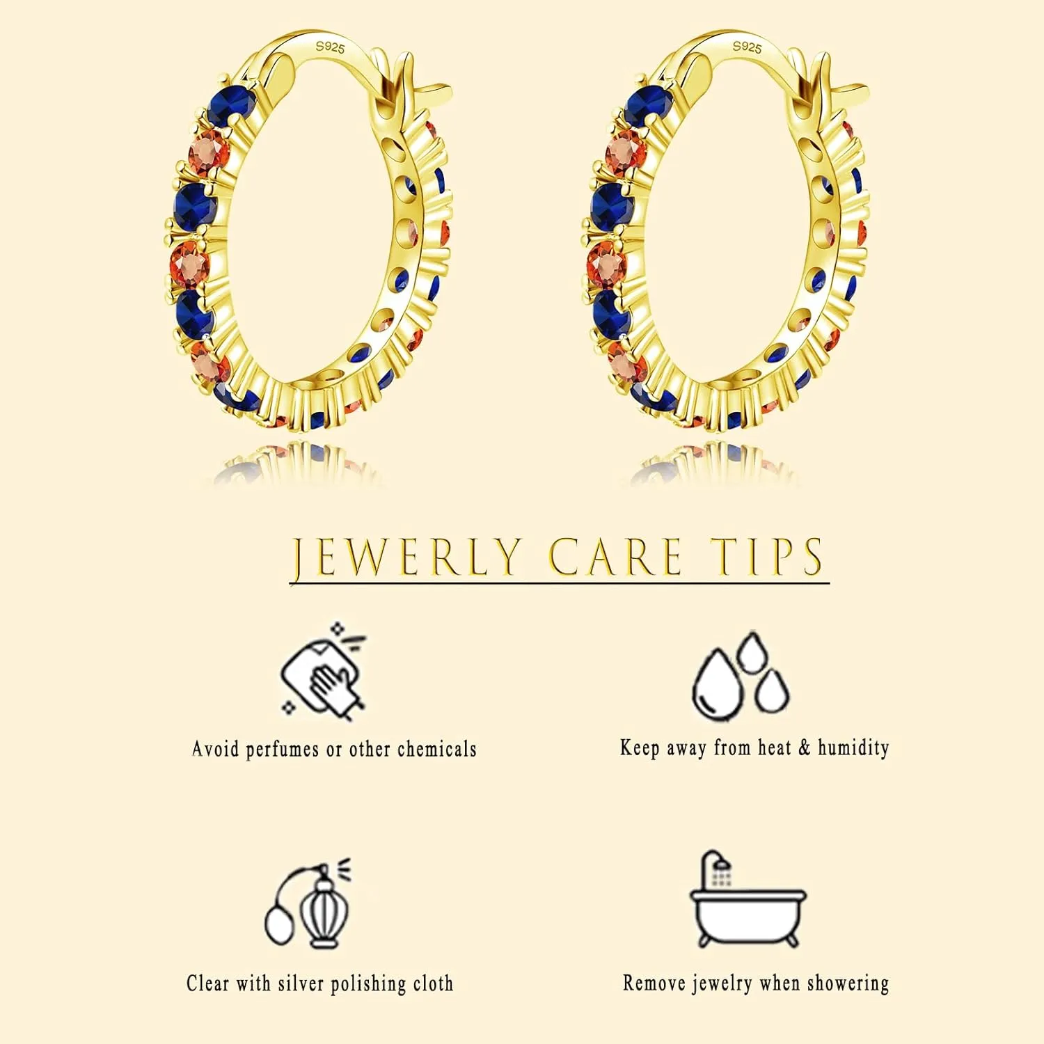 S925 Sterling Silver Earrings Hoop and Stud Sets for Women Trendy 14K White Gold Plated Hypoallergenic Cubic Zirconia Hoops Cute Lightweight Earrings Jewelry Birthday Gifts for Mom Girls