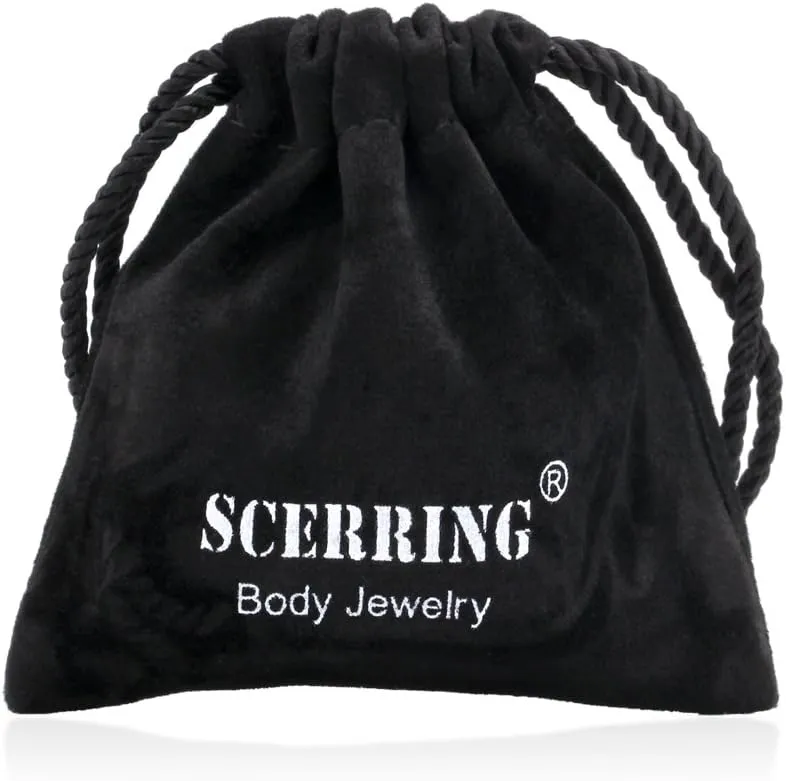 SCERRING 20G Nose Rings Hoop Stainless Steel Bone L Shaped Screw CZ Heart Nose Studs Cartilage Tragus Earrings Piercing Ring Hoop Body Jewelry Set