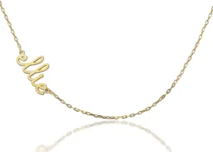 Sideways Nameplate Necklace, Custom Sideway Name Necklace, Silver Name Necklace, Custom Name Necklace, Christmas Gift, Gift for Her