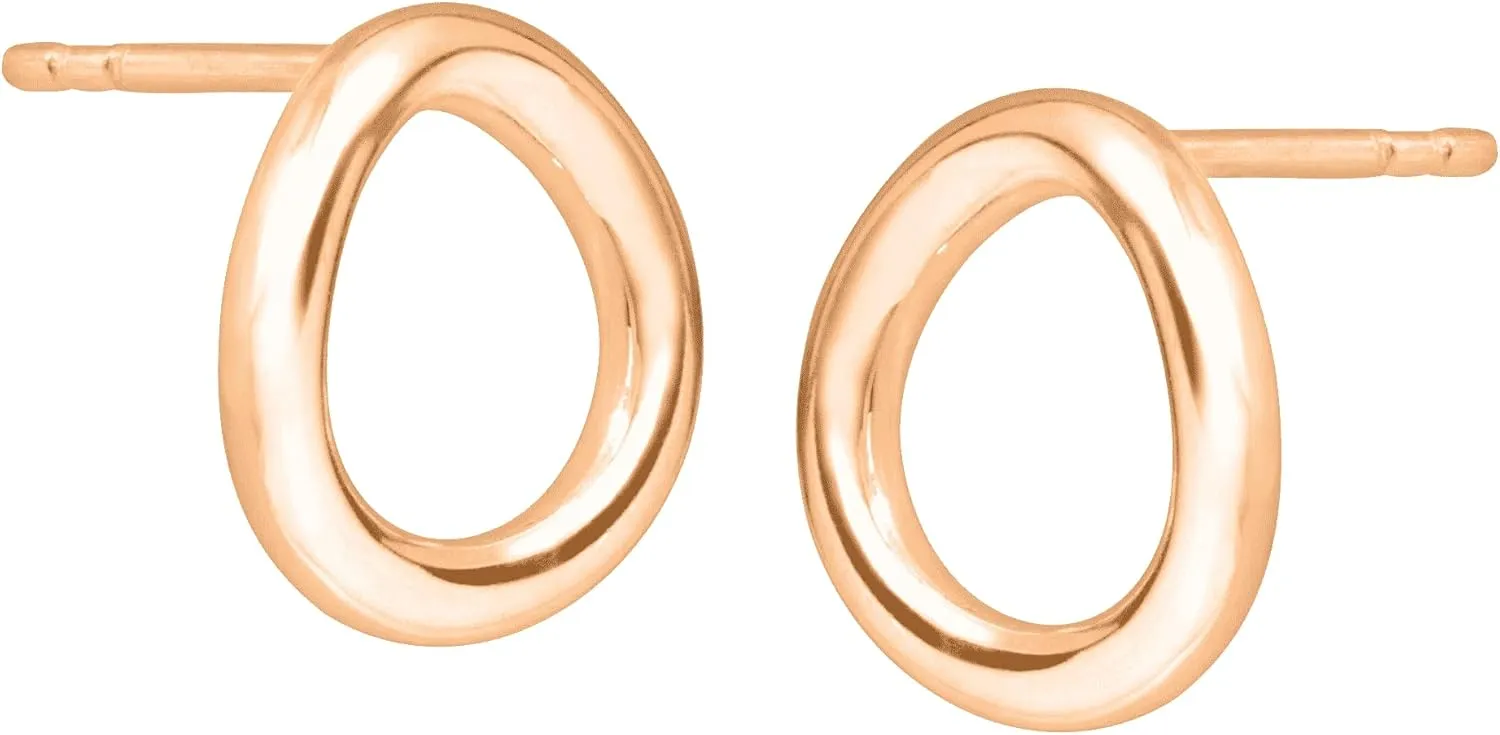Silpada 'Karma' Open Circle Stud Earrings in Sterling Silver