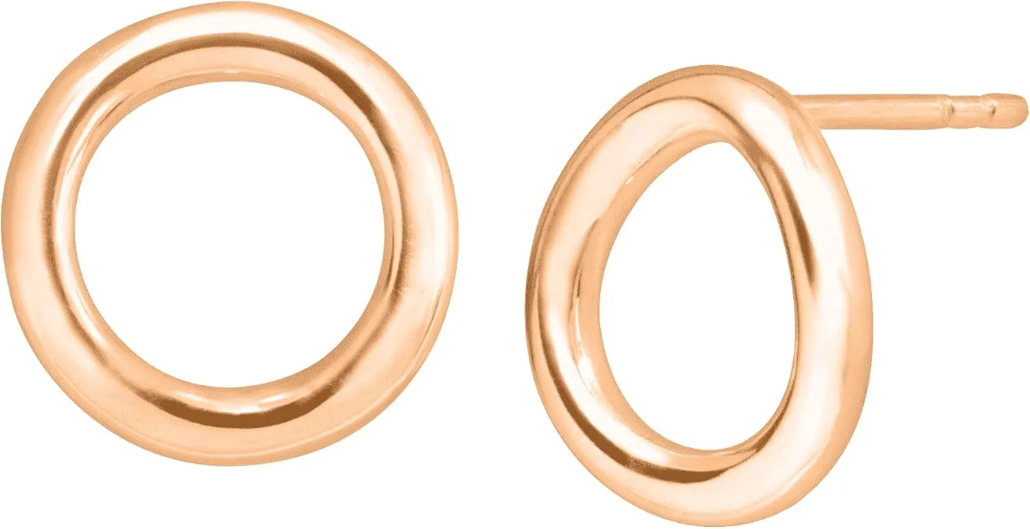 Silpada 'Karma' Open Circle Stud Earrings in Sterling Silver