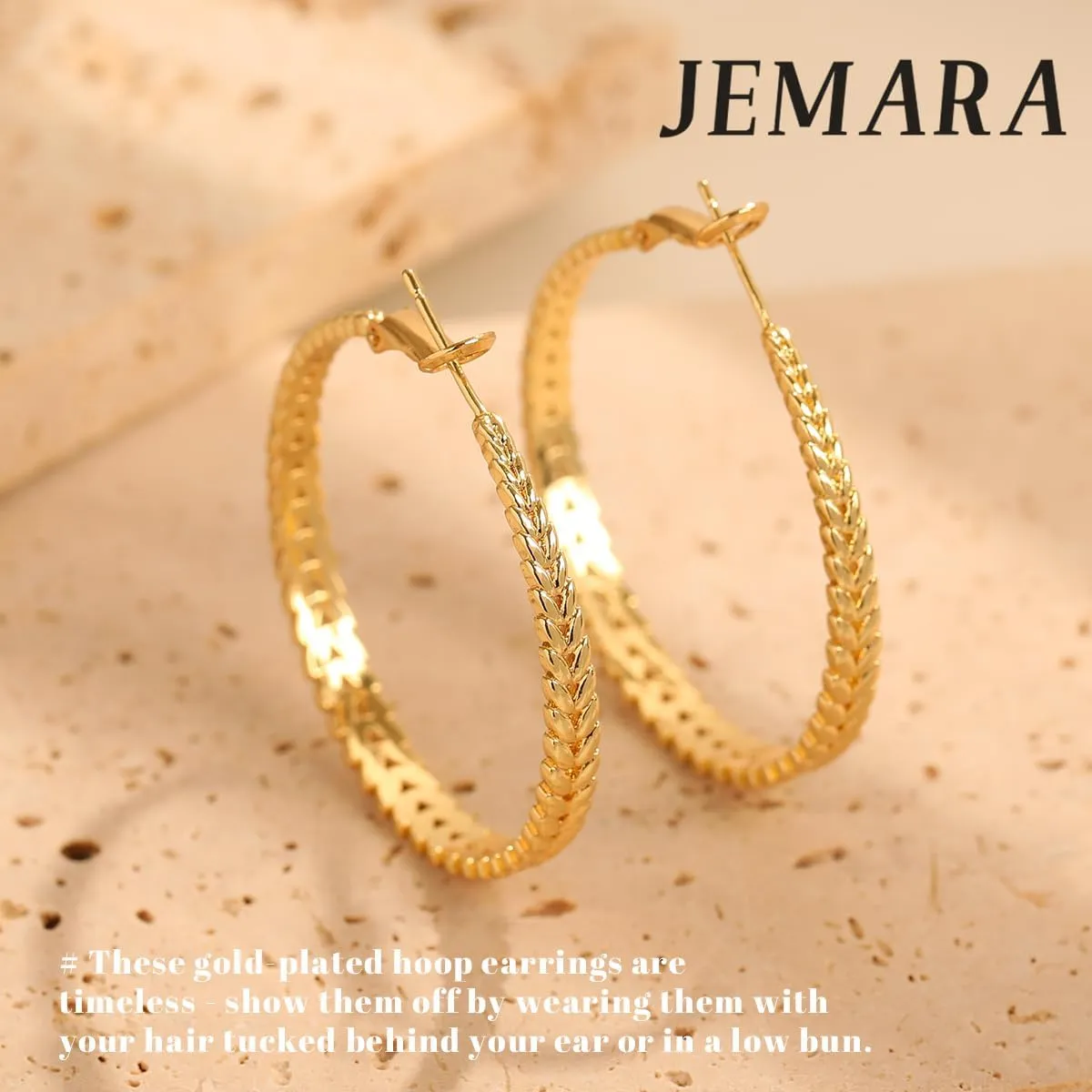 Silver Hoop Earrings for Women Hypoallergenic 925 Sterling Silver Post Hoop Earrings Lightweight Thick Large Silver Hoop Earrings 30/40/50MM