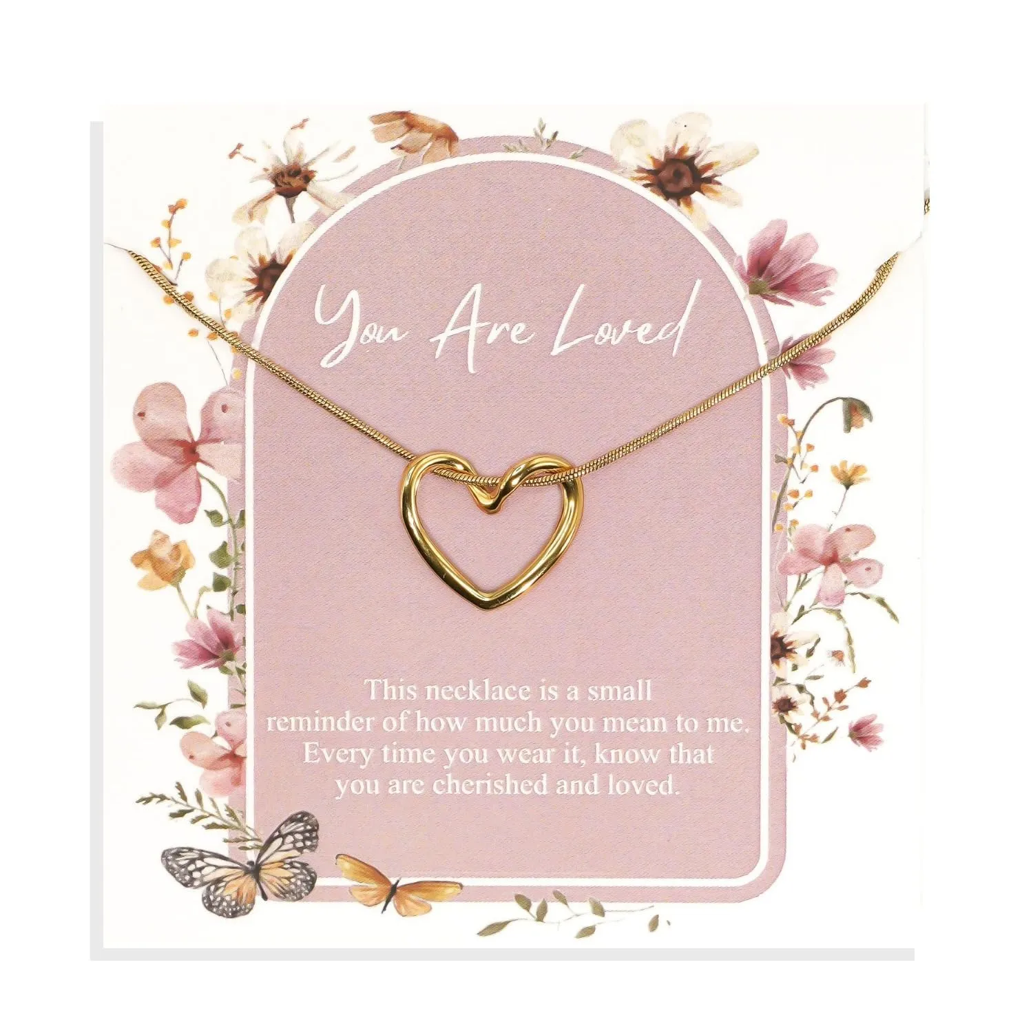Single Heart Necklace for Women 14k Gold Plated Heart Necklace Simple Heart Necklace as Unique Gifts for Women, Adjustable Length Gold Necklace For Women