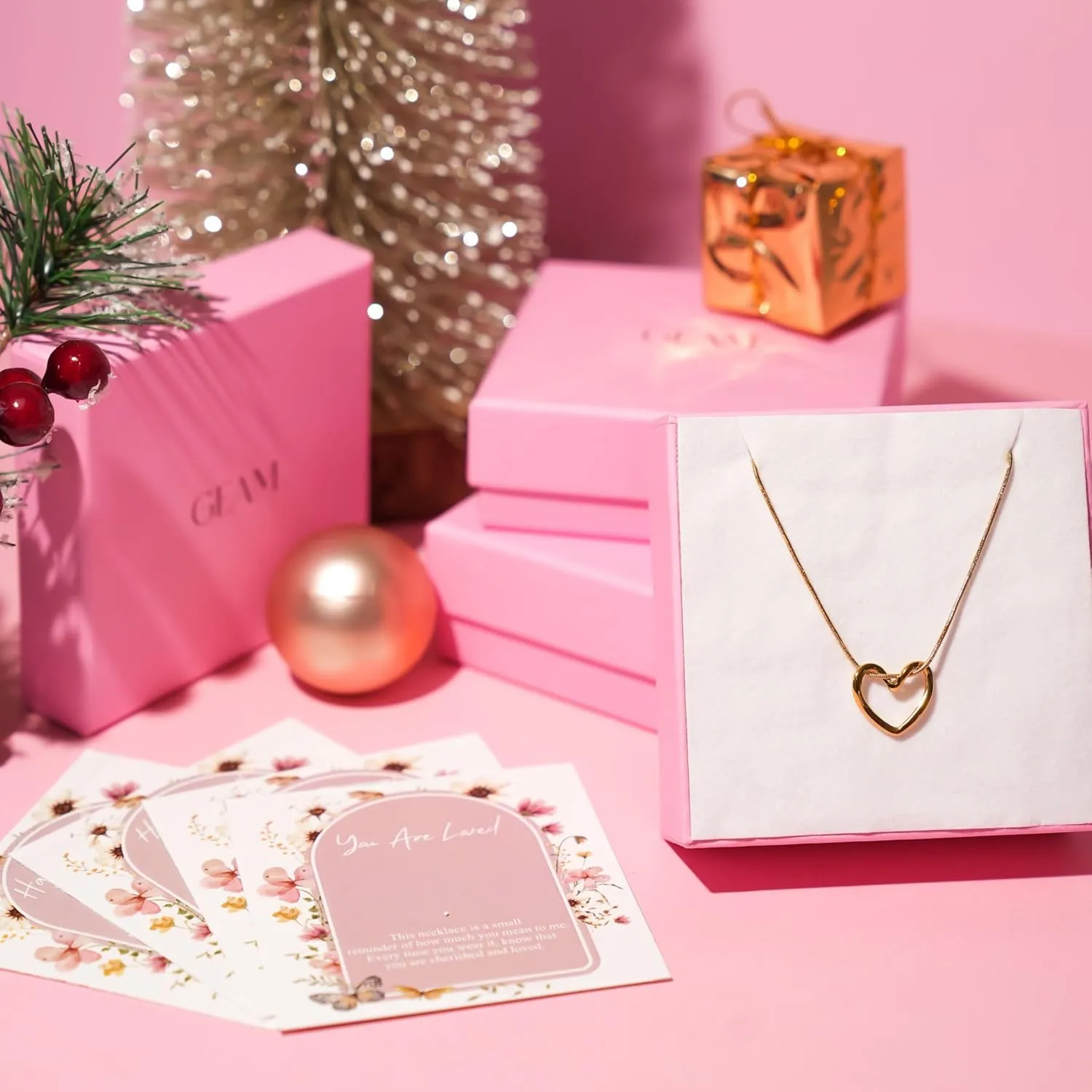 Single Heart Necklace for Women 14k Gold Plated Heart Necklace Simple Heart Necklace as Unique Gifts for Women, Adjustable Length Gold Necklace For Women