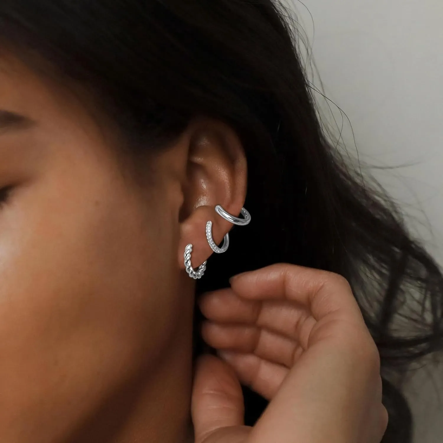 Small Hoop Earrings for Women 14K Gold Plated Huggie Hoop Earrings Lightweight Hypoallergenic Earring Set Cute Earrings Pack for Women Trendy Jewelry Gifts
