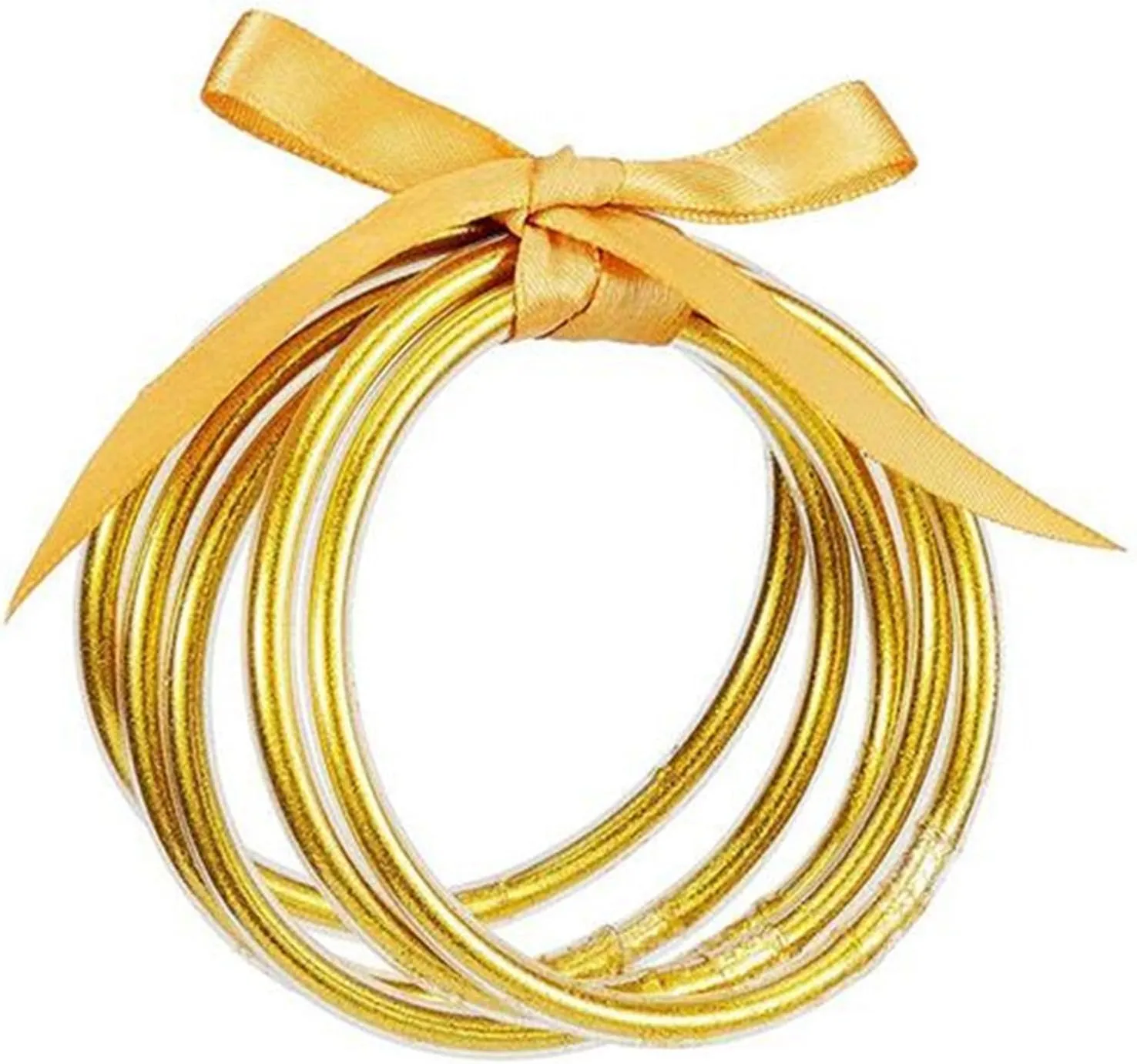 Sparkling Jelly Soft Silicone Bangle Bracelet Set for Women Stacking Geometric Round Glitter Bracelet Layered Bling Jewelry Birthday Gift