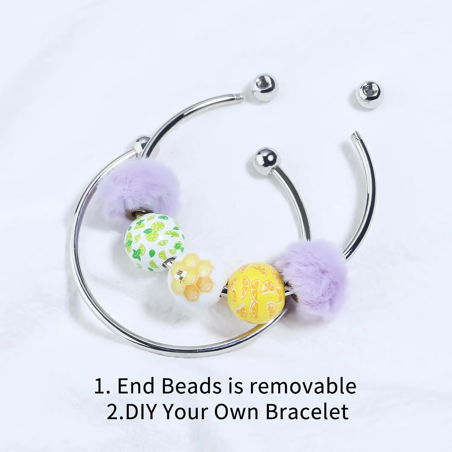 Stainless Steel Adjustable Bangle Bracelets for Women Gold/Silver/Rhodium Plated Simple Bangles Bracelets 3mm Stacking Open Cuff Bangles Set 2 Pcs/lot Gifts Jewelry
