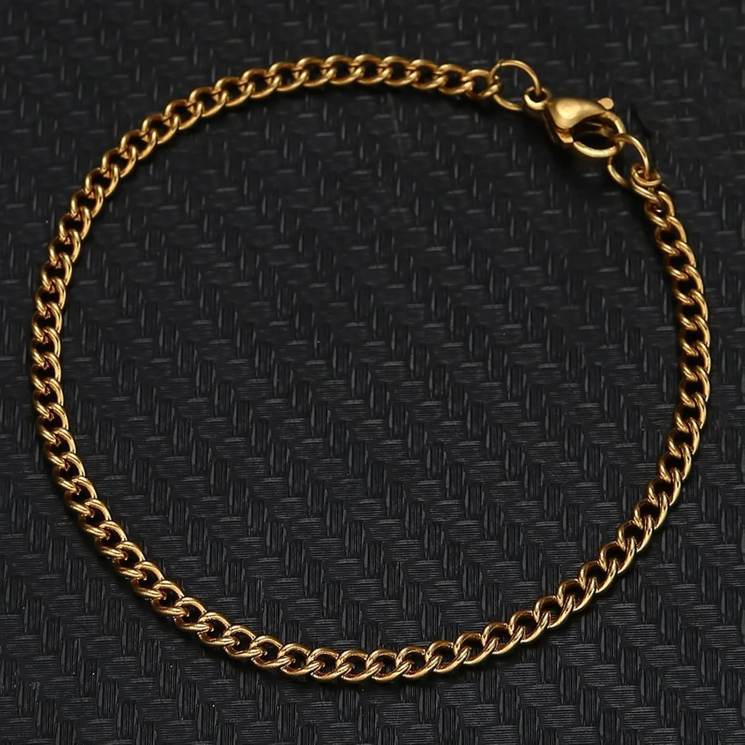 Stainless Steel Anklet Bracelet, Womens Anklet Boho Cable Chain Silver/Gold Foot Jewelry Gifts for Friend
