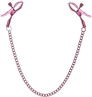 Stainless Steel Purple Body Chain with Clamps Non Piercing Adjustable Body Chain Ring Body Chain Clip for Women Faux Body Jewelry