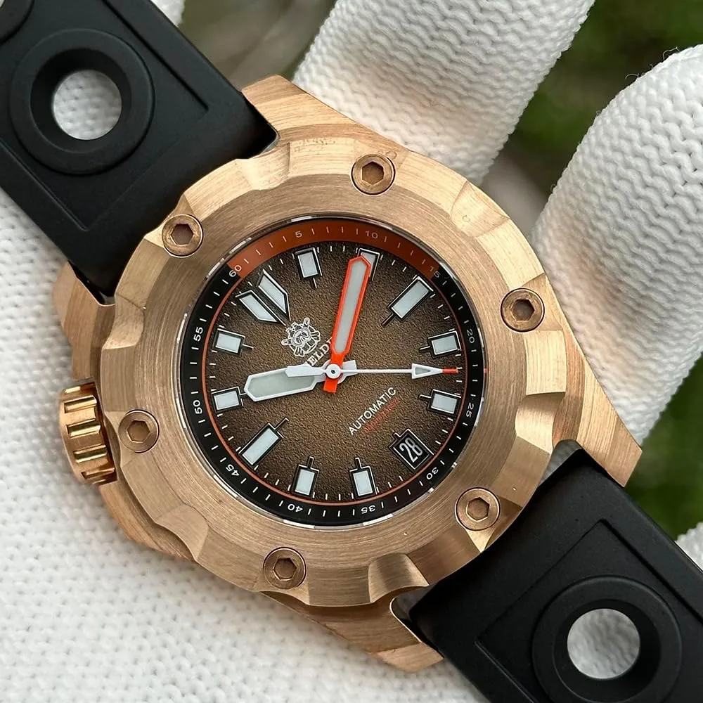 STEELDIVE SD1942S Solid Bronze Men Watches NH35 1000M Waterproof Collection Dive Watch