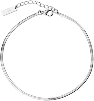 Sterling Silver Anklets for Women 9 Inch, Boho Anklets Snake Chain Silver Foot Jewelry Beach Summer 24cm