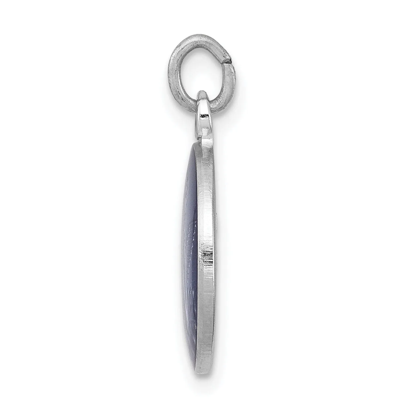 Sterling Silver Blue Epoxy Angel Charm