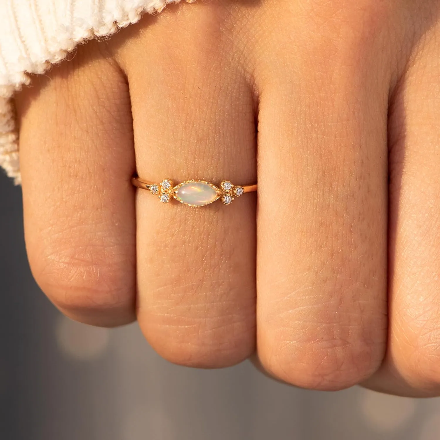 STORYJEWELLERY 925 Sterling Silver Rings for Women, 18K Gold Plated Stacking Pinky Rings, Gifts for Women