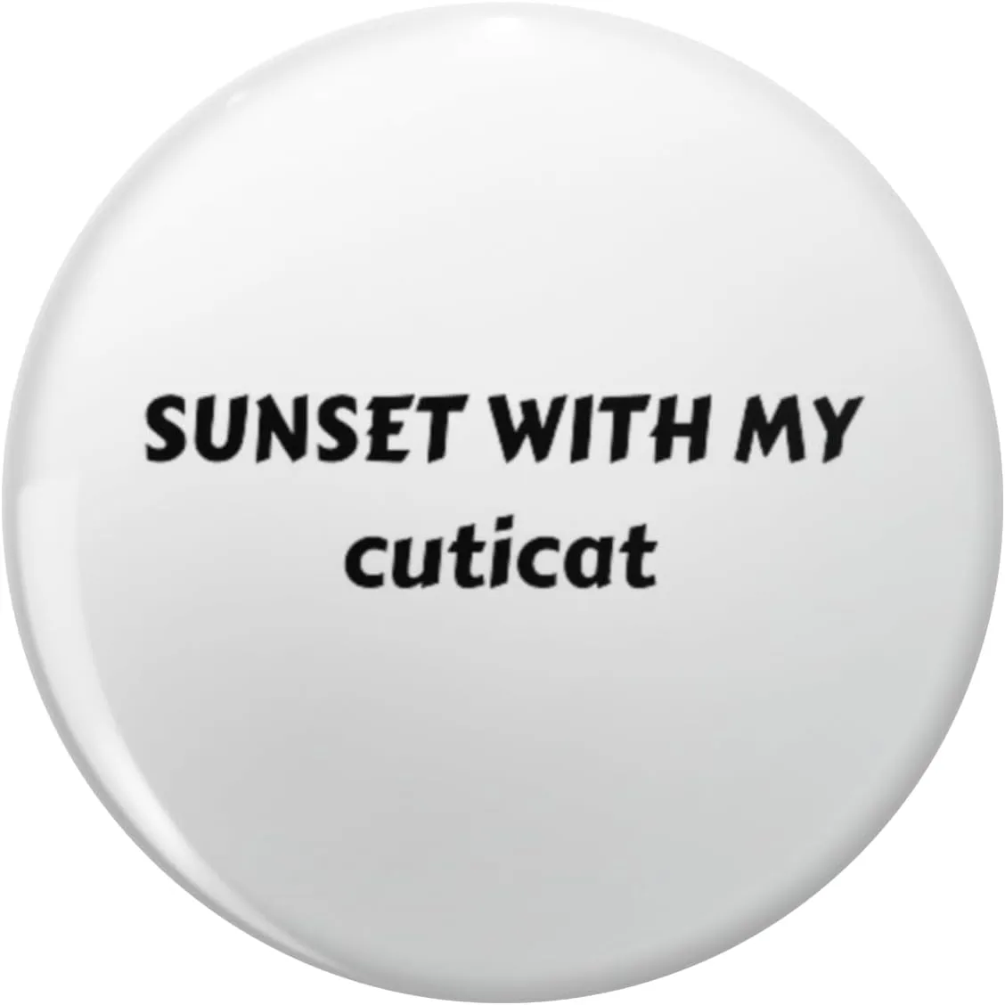 Sunset With My Cuticat Cute Beautiful Love Cat Lapel Pin Cute Brooch Pins Badges