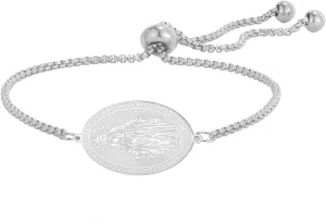 TEAMER Beautiful Virgin Mary Bracelet Religious Rosary Pendant Prayer Bracelet Faith Protection Jewelry For Women Men
