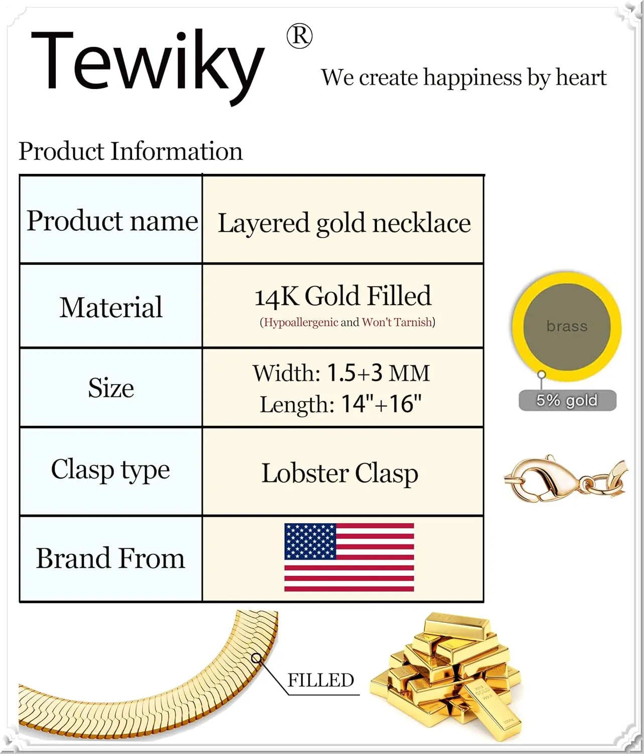Tewiky Herringbone Necklace for Women Dainty 14k Gold Snake Chain Necklace Layered Gold Herringbone Double Flat Snake Chain Choker Necklace Thin Chunky Chain Necklace Gift for Her