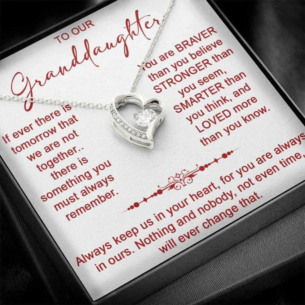 To My Beautiful Granddaughter Necklace, Granddaughter Necklace From Grandparents, Grandma Granddaughter Necklace, Gifts Granddaughter Jewelry, Christmas Gifts For Granddaughter