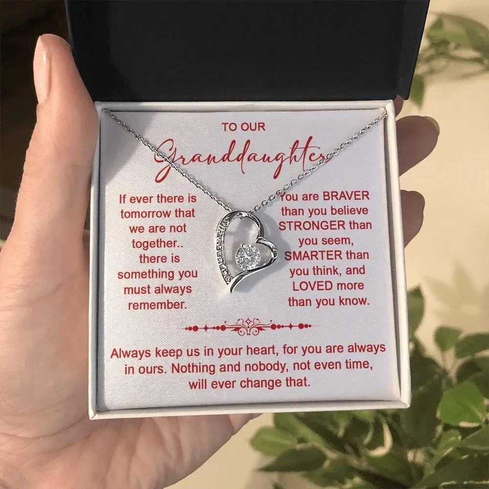 To My Beautiful Granddaughter Necklace, Granddaughter Necklace From Grandparents, Grandma Granddaughter Necklace, Gifts Granddaughter Jewelry, Christmas Gifts For Granddaughter