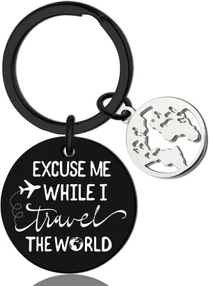 Travel Gifts for Women Unique Gifts for Travelers Women Creative Travel Keychain Gift for International Travelers Cool Stuff Traveler Accessories Traveling Gift Ideas