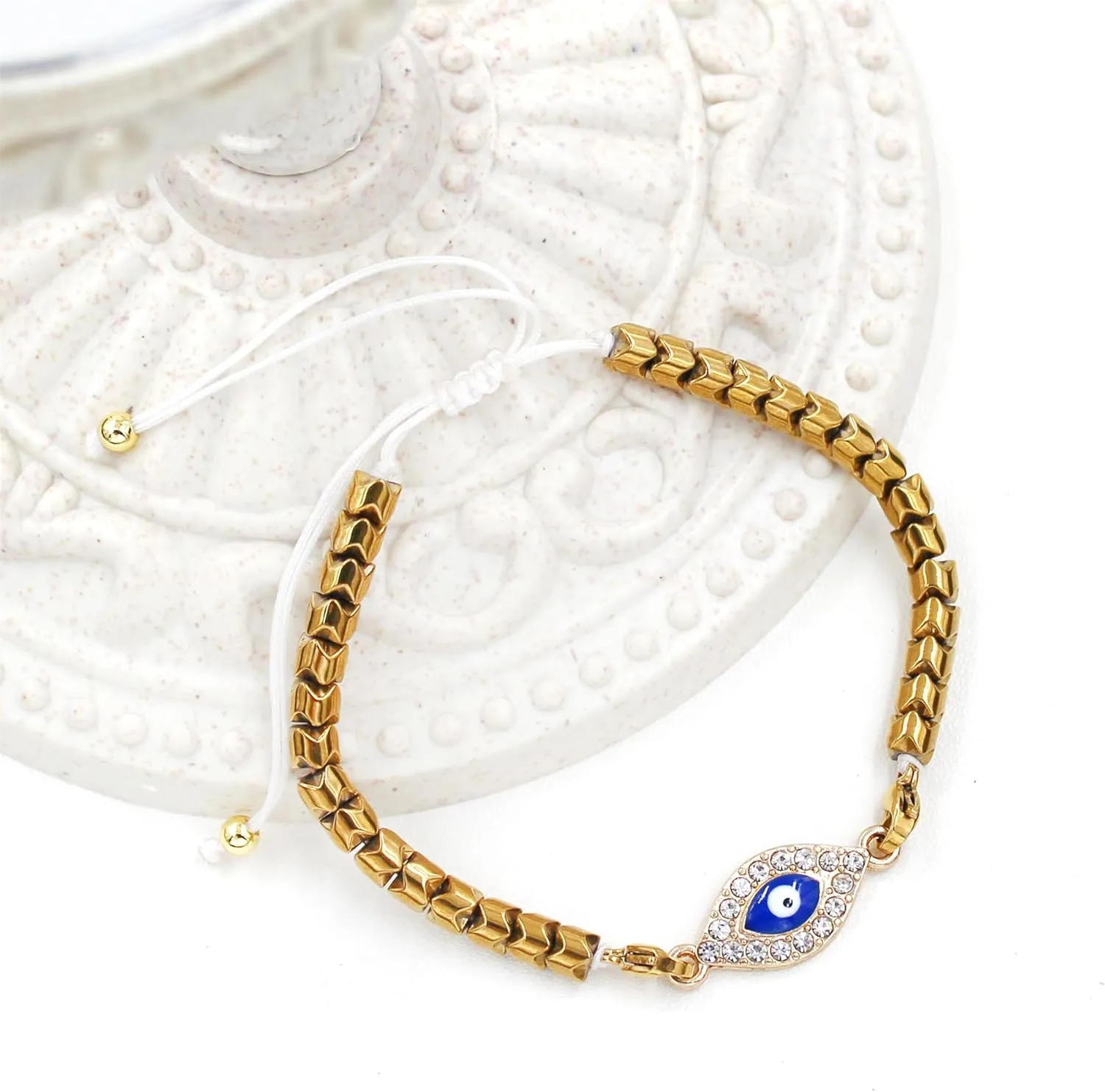 Uloveido Detachable 20 PCS Evil Eye Hamsa Hand Bracelets Pack For Women Girls Boys Mexican Braclets Set Protection Amulet Anklets