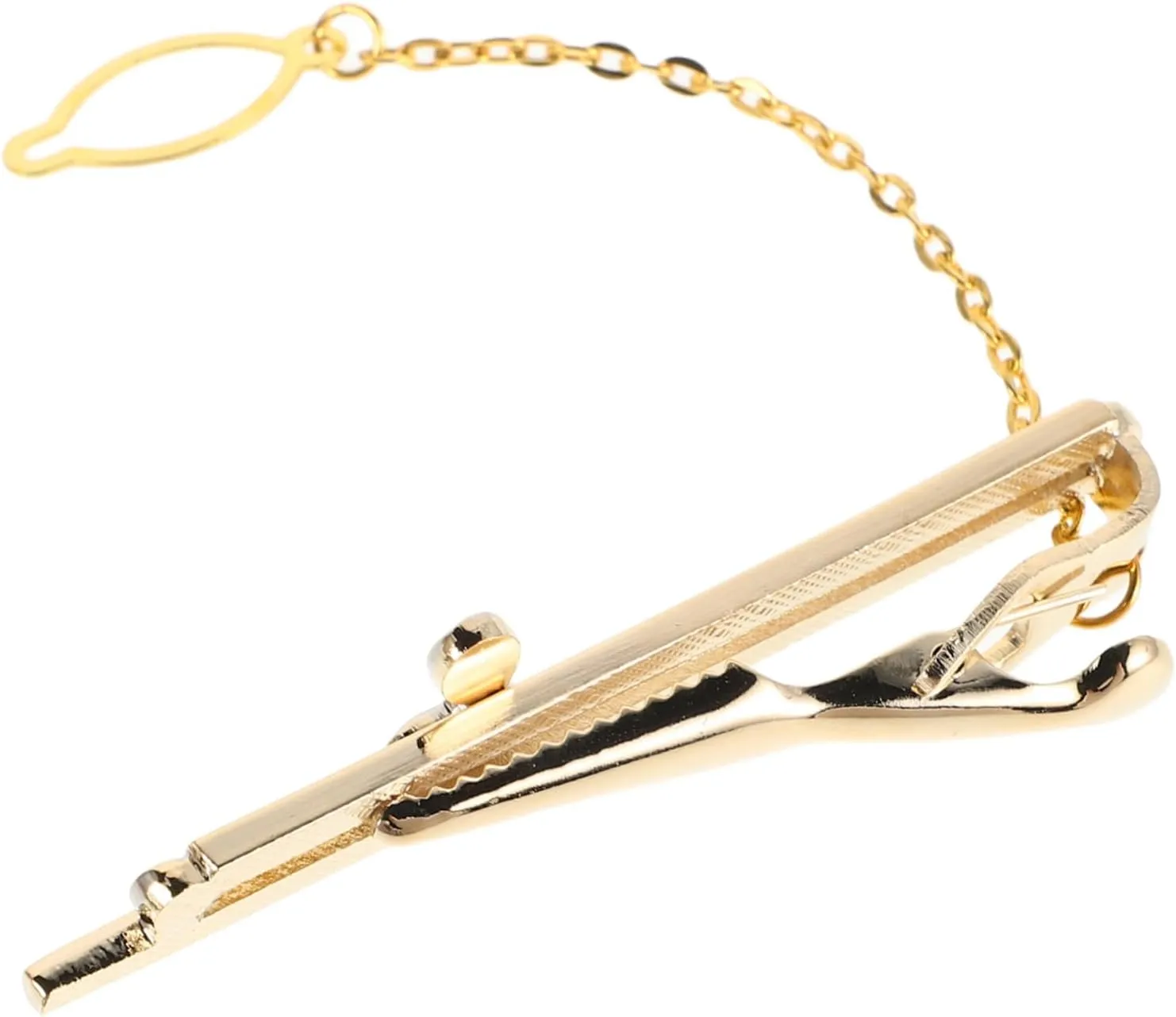 Unique Gold Tie Clip for Men Fine Craftsmanship Metal Necktie Clip Versatile Tie Pin for Party